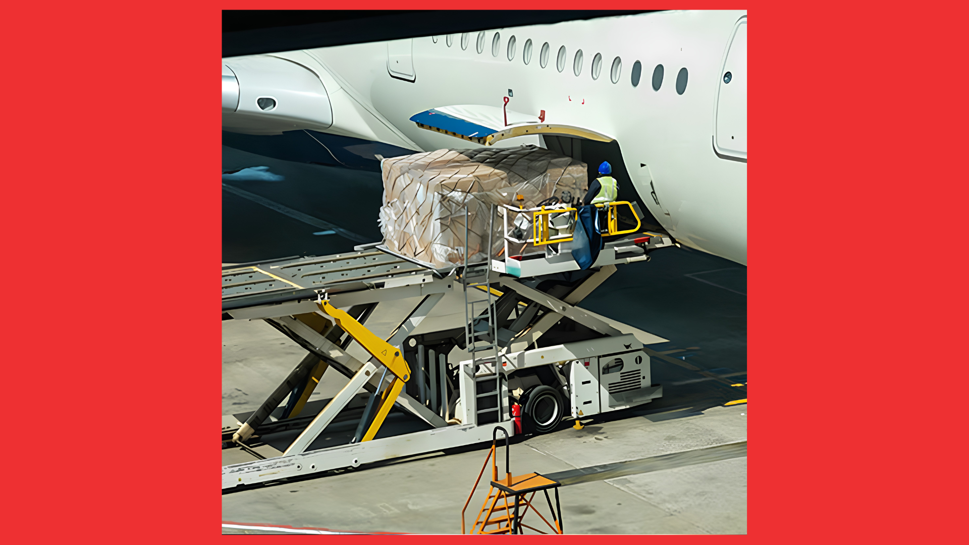 subiedno productos a un avion
